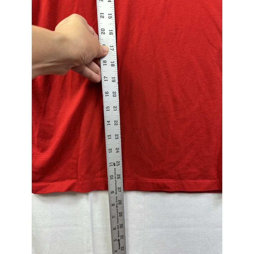 Polo Ralph Lauren Size L Large CREWNECK Cotton T- Shirt‎ Men's Color Red